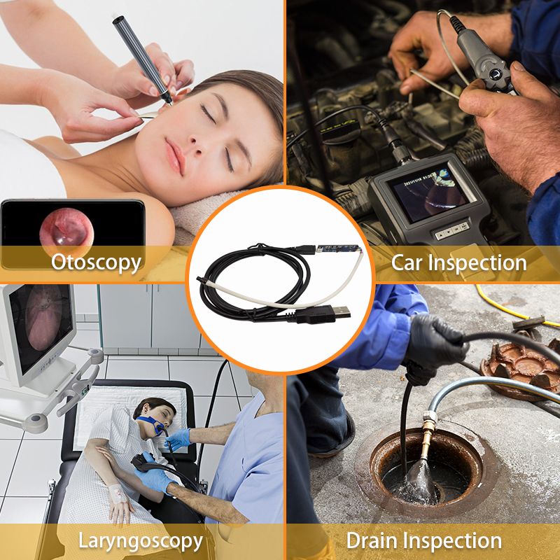 Industrial Endoscope Camera Module OV2740 Sensor 5mm Endoscopic Camera Module with LED And Wide Angle For Pipeline Inspection