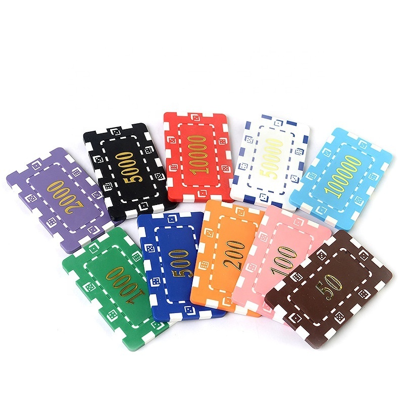 Casino Quality Poker Chip Case Cards Mold Square Clay 300 Poker Chip Set With Customized Color Logo