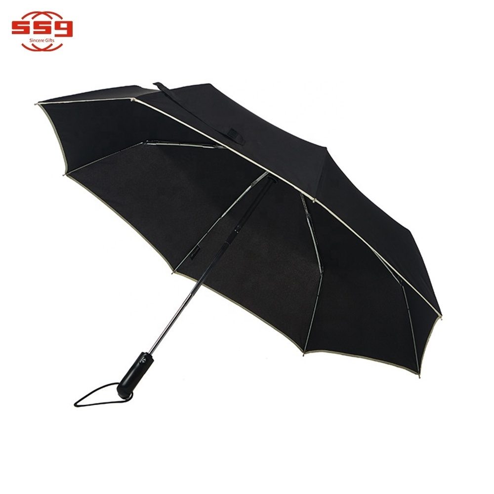 Promotion Automatic Car Umbrella Shade Business Umbrella Sunny Rainy 3 Foldable Car Umbrella