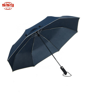 Promotion Automatic Car Umbrella Shade Business Umbrella Sunny Rainy 3 Foldable Car Umbrella