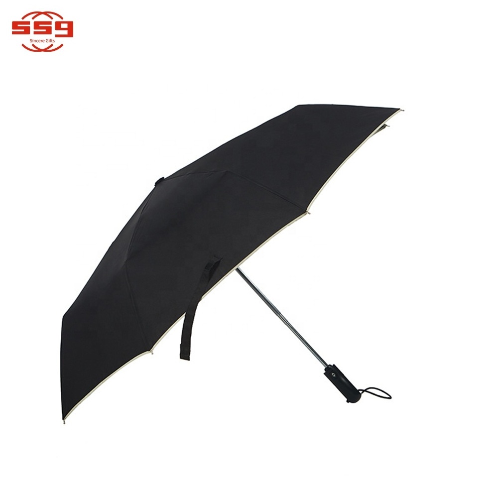 Promotion Automatic Car Umbrella Shade Business Umbrella Sunny Rainy 3 Foldable Car Umbrella