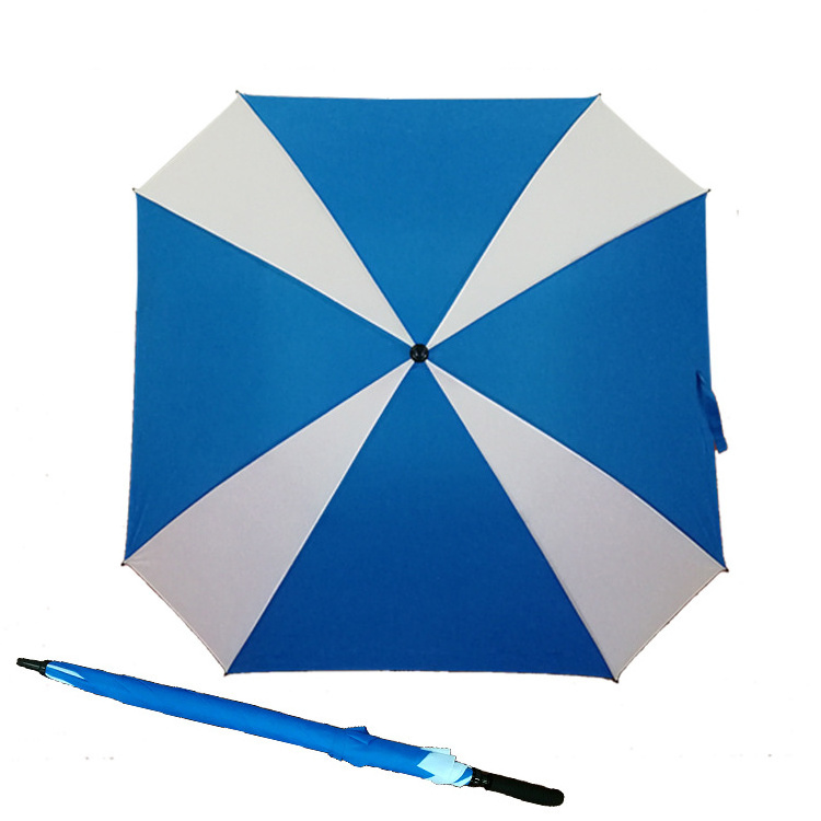 Promotion Custom Extra Large Golf  Square Umbrella Double Canopy Vented Umbrella Windproof Umbrella