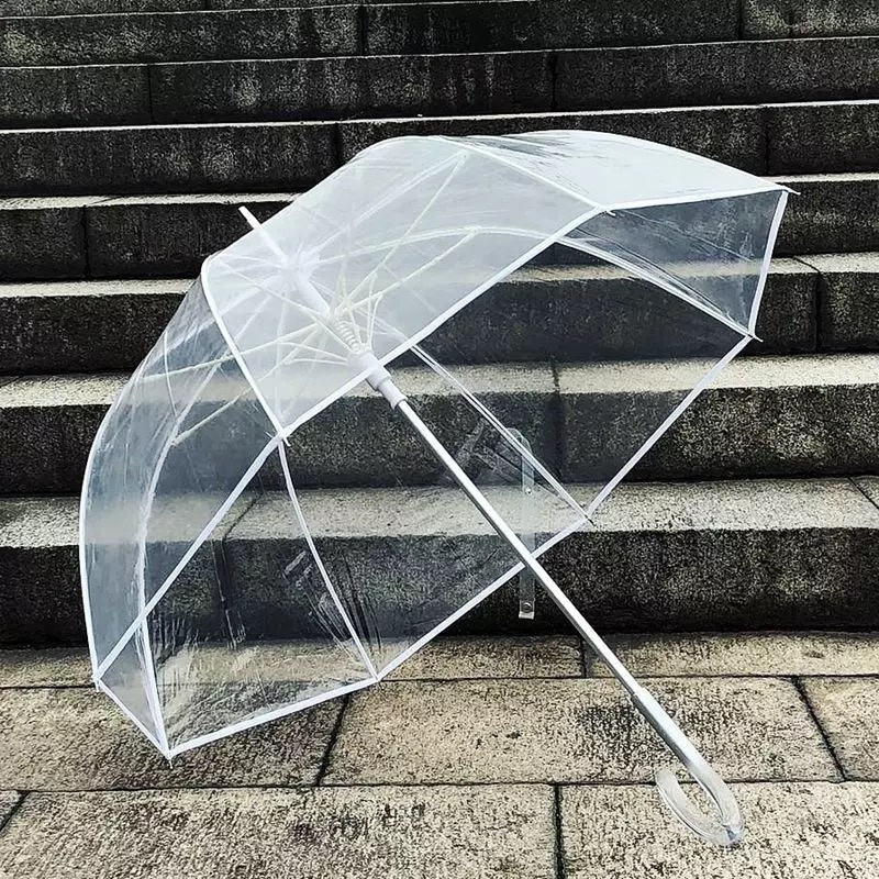 SSG Custom Cheap Promotional Custom Print Pvc Dome Beach Clear Transparent Umbrella