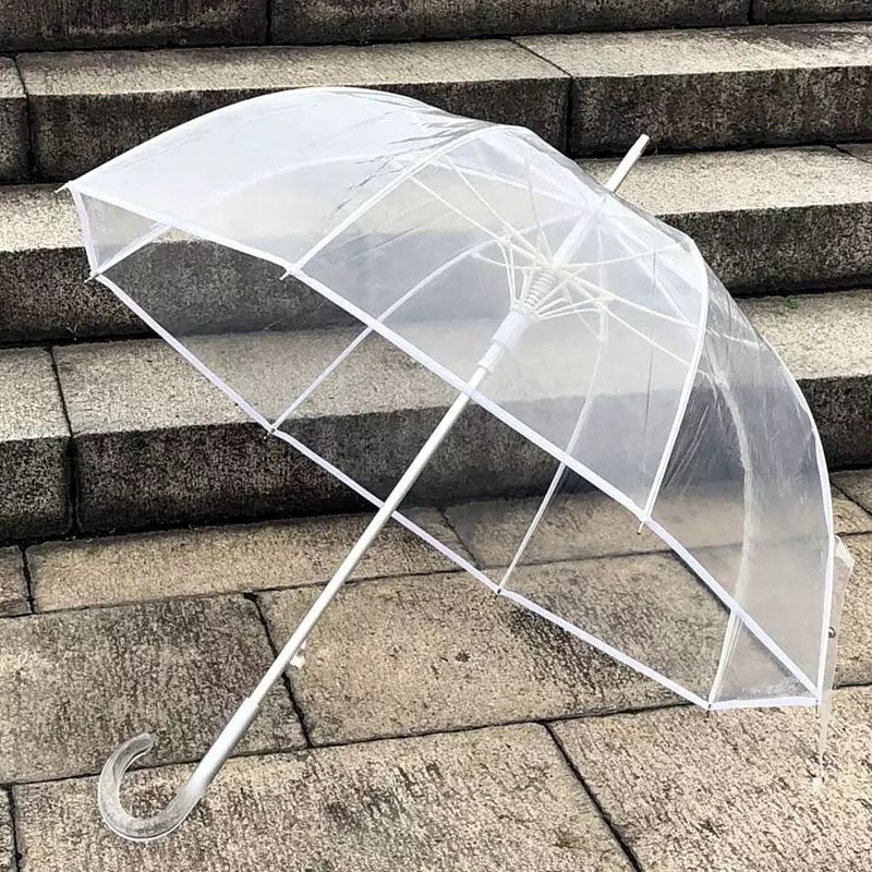 SSG Custom Cheap Promotional Custom Print Pvc Dome Beach Clear Transparent Umbrella