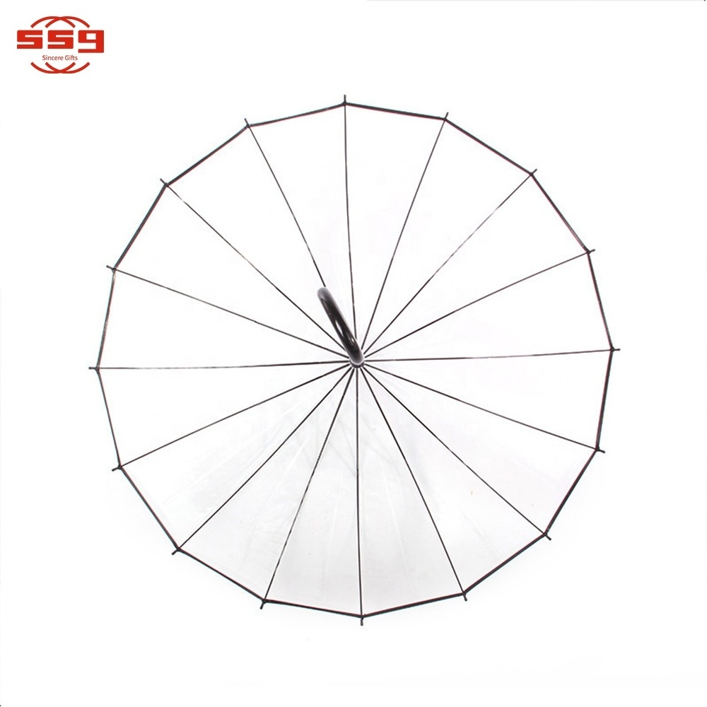 Promotional Transparent Umbrella Pastel Pvc Clear Small China Kids Umbrellas For The Rain