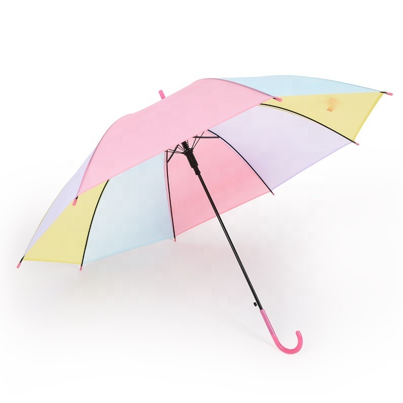 Manufacturer Promotional Colorful Straight Mini EVA 8 Ribs Kids Transparent Umbrella