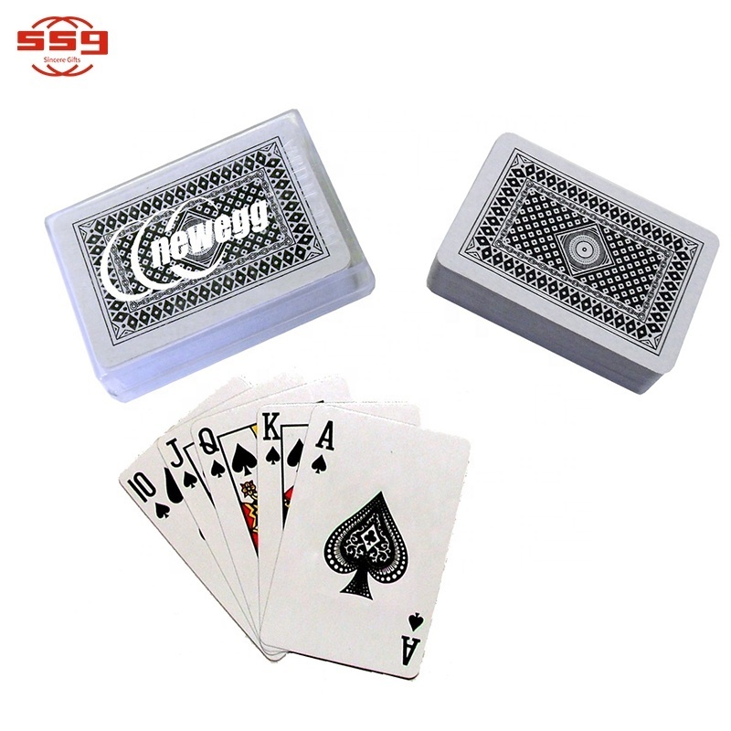 Promotional Hot Sale LOGO Printed Custom Professional Poker Novelty PVC Paper Playing Cards