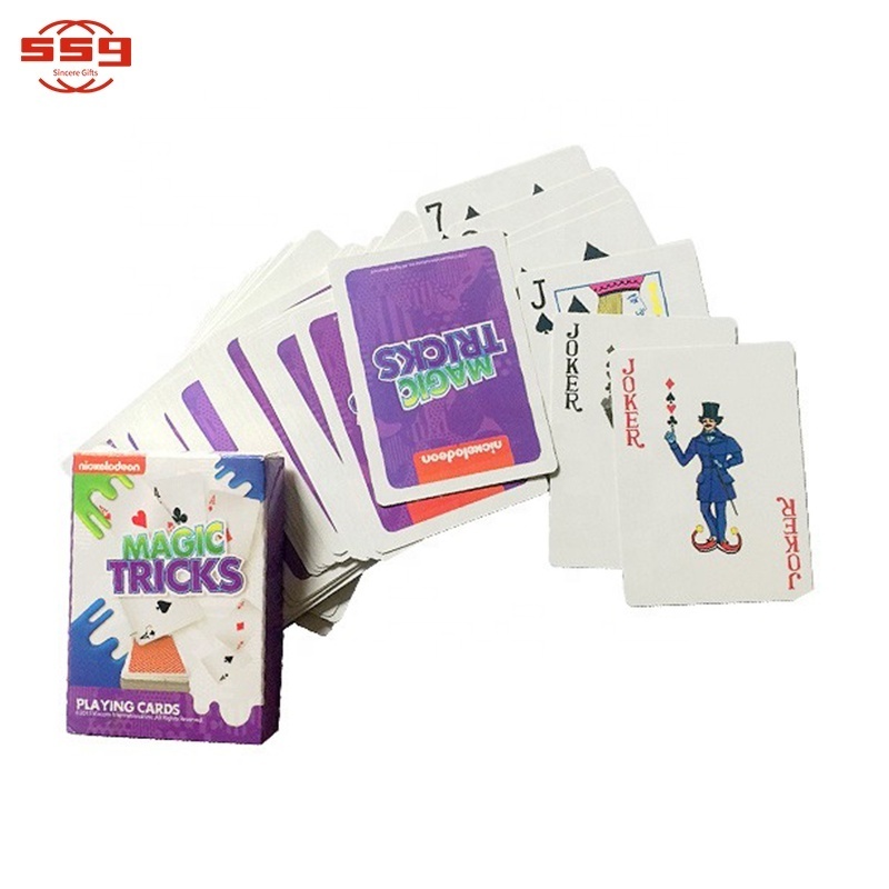 Promotional Hot Sale LOGO Printed Custom Professional Poker Novelty PVC Paper Playing Cards