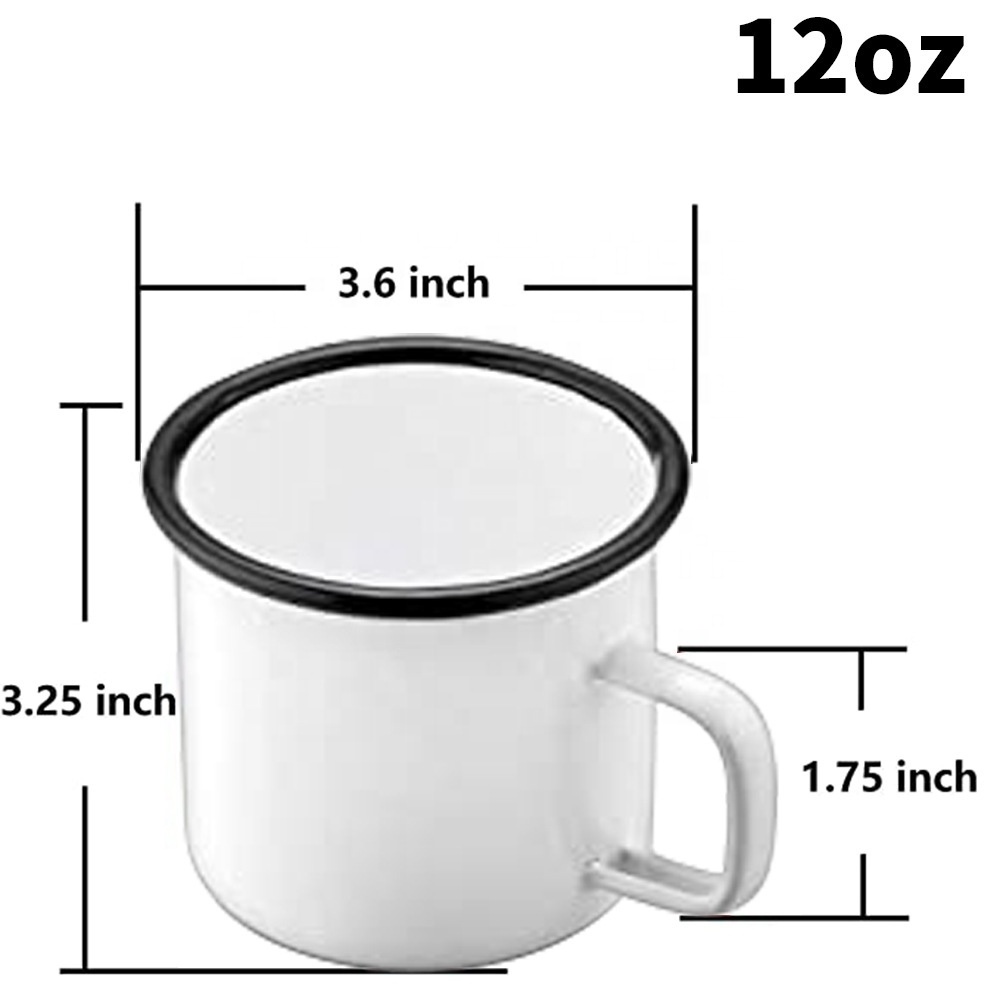 Wholesale Outdoor Accessories Stainless Steel Cup Travel Picnic Coffee Cup Metal Bulk Camping Enamel Mug