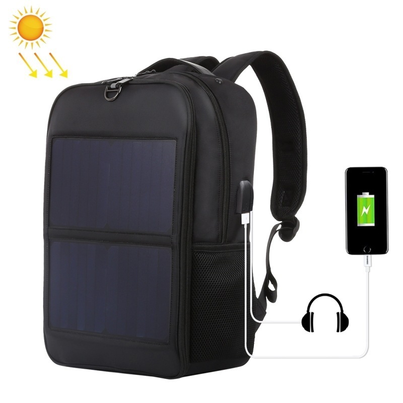 Large Capacity Usb Charging Solar Backpack Waterproof Travel Men Smart Multifunctional Solar Power Backpack For Outdoor