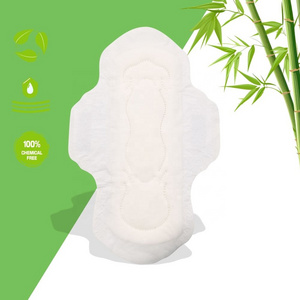 Feminine Hygiene Products Disposable Bamboo Regular Winged Women Sanitary Napkins made in China