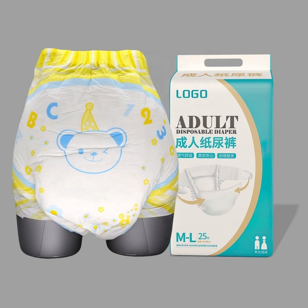 Natural Eco-friendly Disposable Cheap Anti-leak design super absorbent soft thick adult diapers in bulk