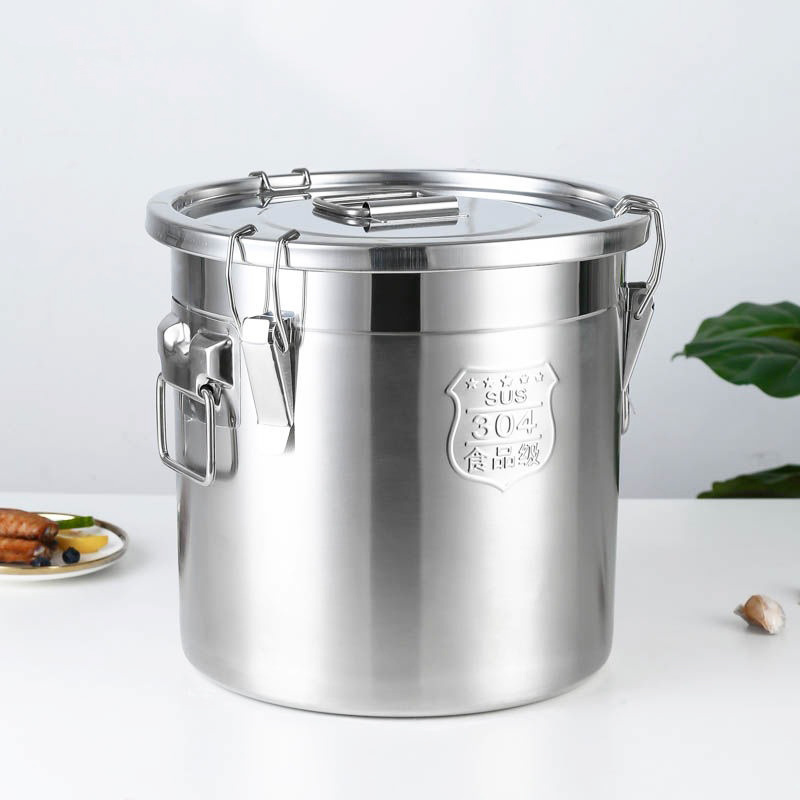 Liquid Transportation Deep stock pot 304 stainless steel milk bucket food container barrel container