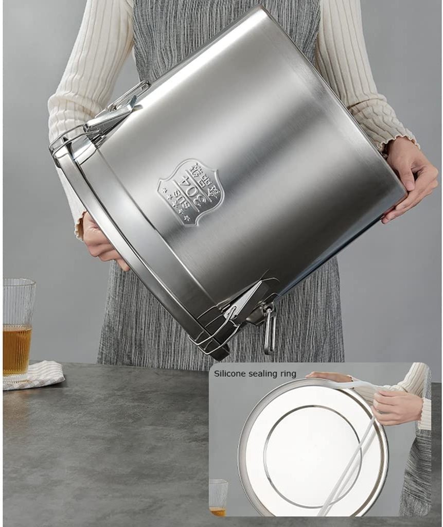 Liquid Transportation Deep stock pot 304 stainless steel milk bucket food container barrel container