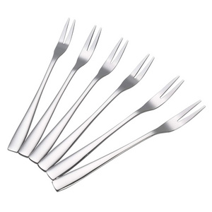 Small Stainless Steel 304 Fork Mini Cocktail Fork Dessert Tasting Forks