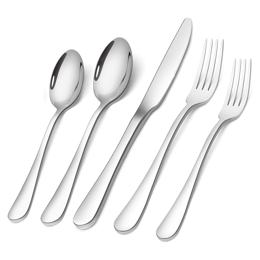 Restaurant Silverware Flatware Cutlery Set 304 Stainless Steel Utensils Set Knife Fork Spoon