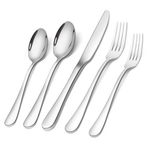 Restaurant Silverware Flatware Cutlery Set 304 Stainless Steel Utensils Set Knife Fork Spoon