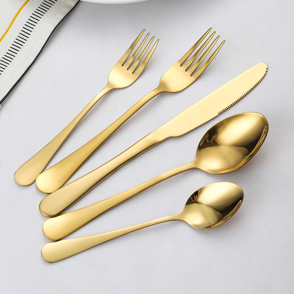 Restaurant Silverware Flatware Cutlery Set 304 Stainless Steel Utensils Set Knife Fork Spoon