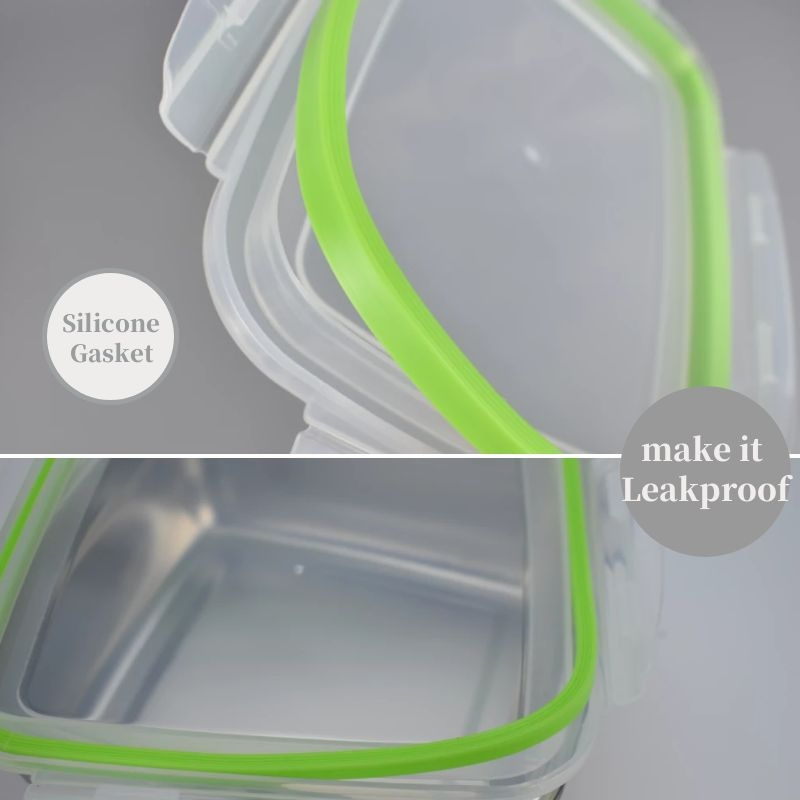 Leakproof 350ml 550ml 850ml 1800ml 2800ml Food storage container Stainless Steel Lunch Box Food Container