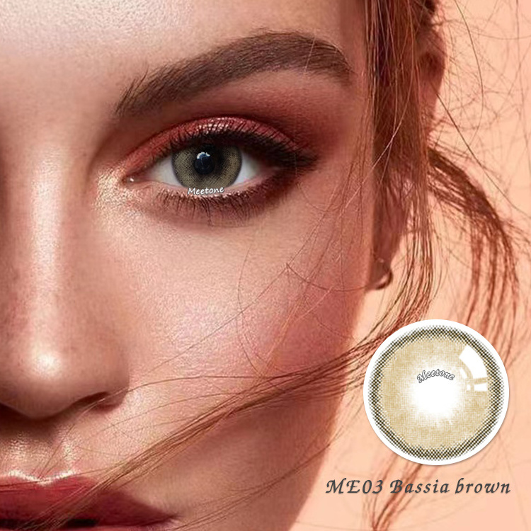 Meetone Bassia brown hot sales fresh color 2 tone private label natural contact lens