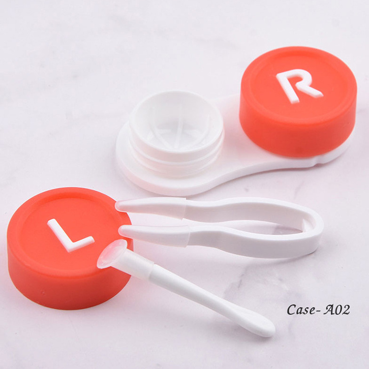 Wholesale cheap price  multiple luxury tweezers applicator Meetone contact lens accessories plastic travel kit case