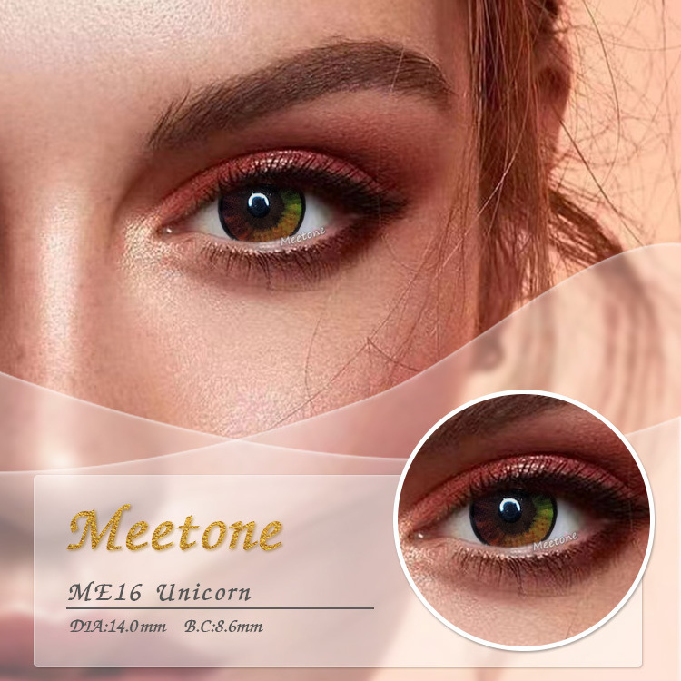 Meetone Bassia brown hot sales fresh color 2 tone private label natural contact lens