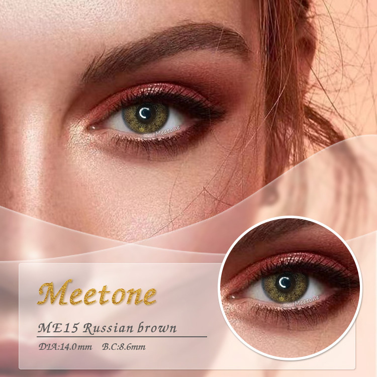 Meetone Bassia brown hot sales fresh color 2 tone private label natural contact lens