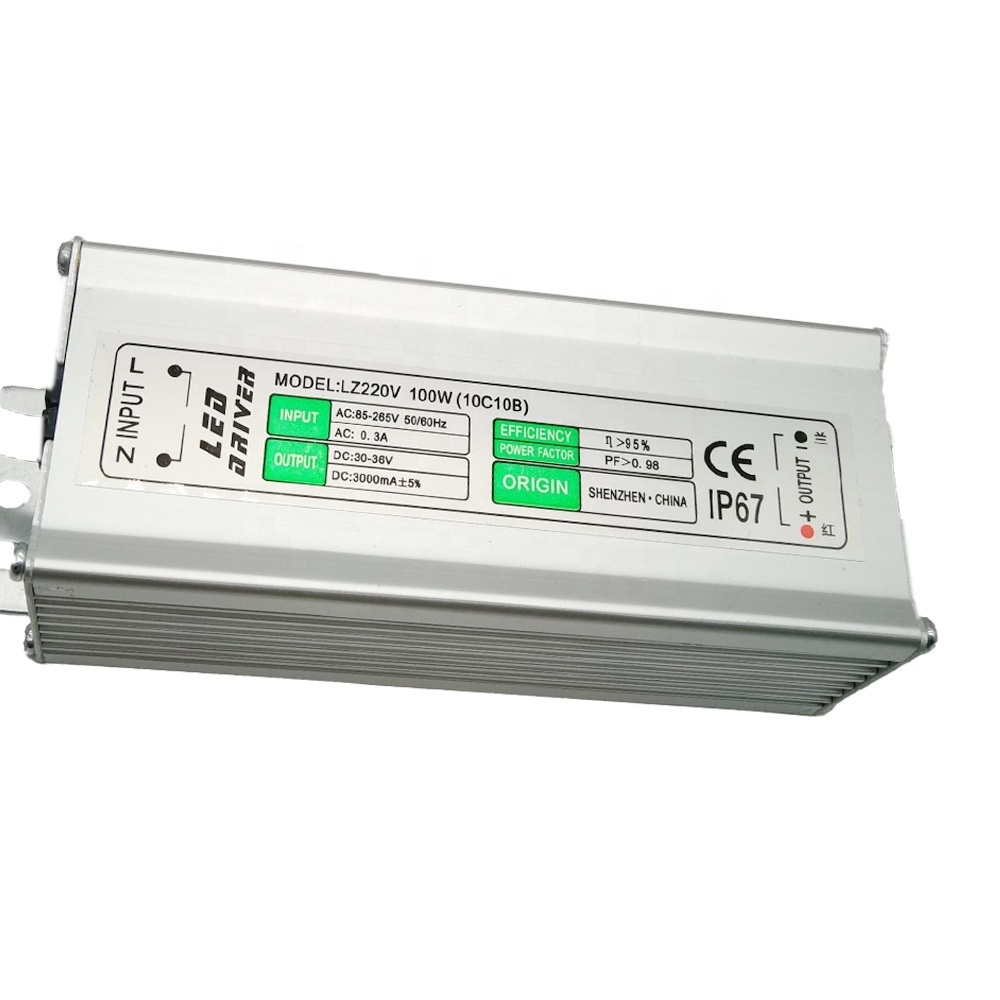 High quality constant current Led driver 100w with input 220v and output 3A  for power lighting