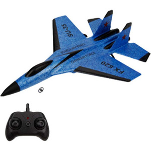 2.4G Epp Foam Glider RC Airplane FX-620 SU-35 Take Off In Two Modes with LED light RC Jet Plane Outdoor Flying Toys