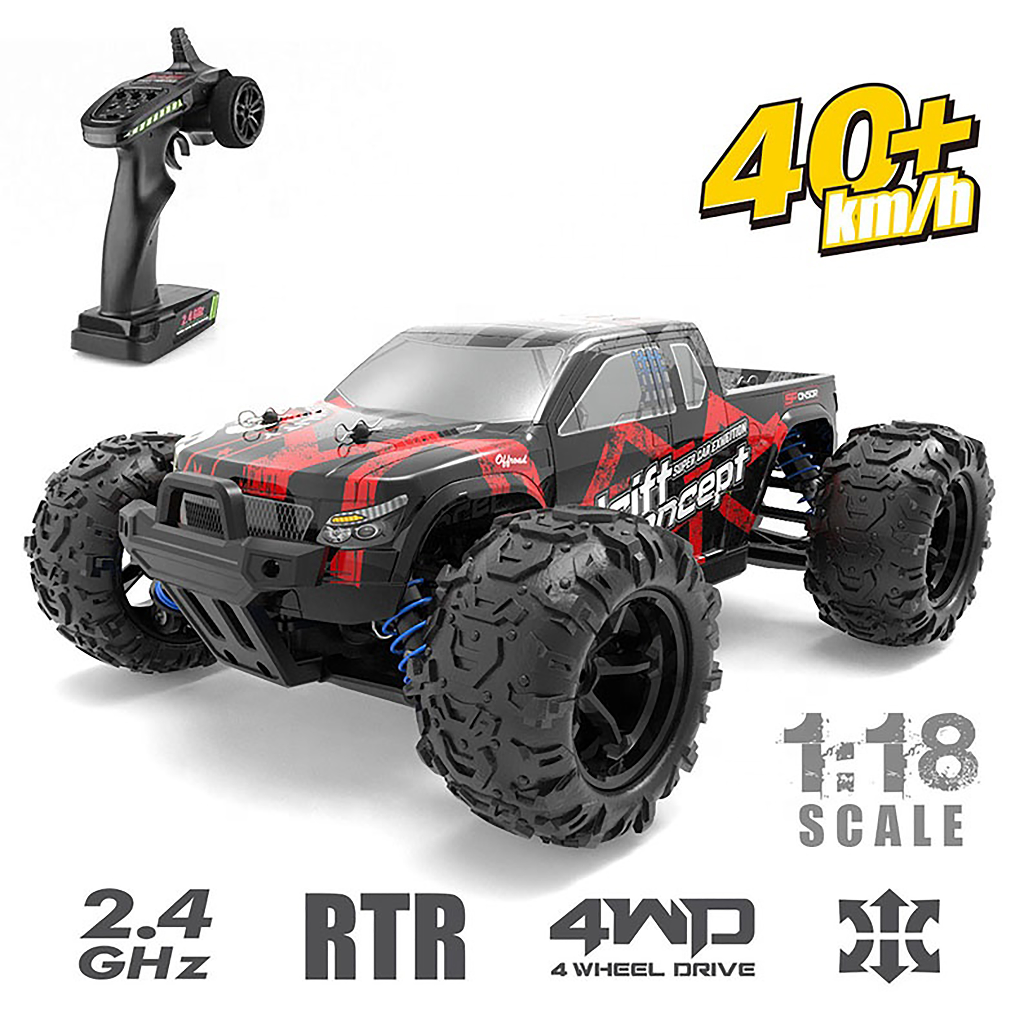 1/10 2.4GHz 4X4 Car Remote Control Trucks High Speed Vehicle Electric Racing Buggy Model For Kids Radio Control Toys Rc Car