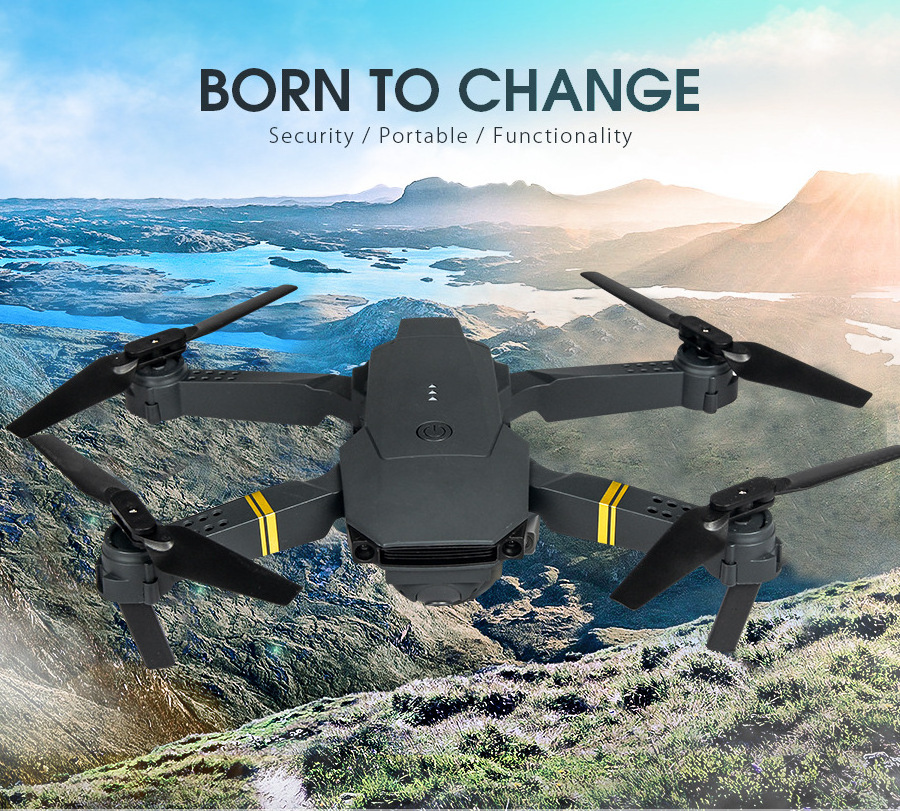 Drone E58 Aircraft 2021 Hot Mini Drones with 4K HD Camera WIFI FPV Quadcopter Foldable Control Kit Portable Toy Dron E58 Drone