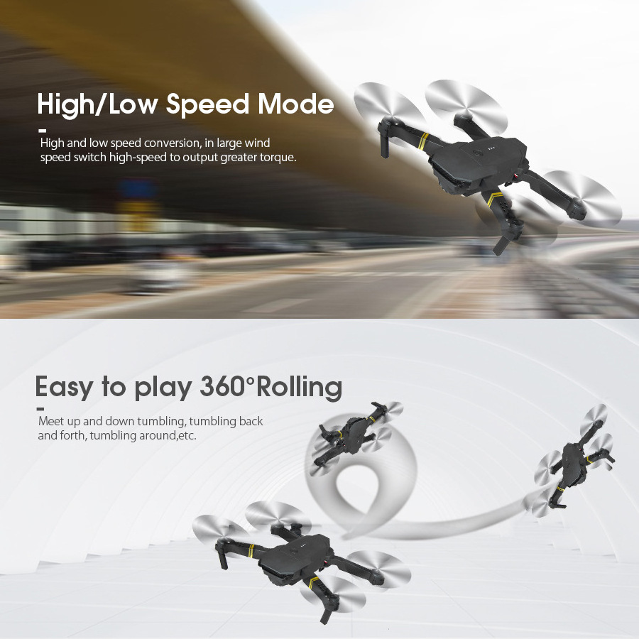 Drone E58 Aircraft 2021 Hot Mini Drones with 4K HD Camera WIFI FPV Quadcopter Foldable Control Kit Portable Toy Dron E58 Drone