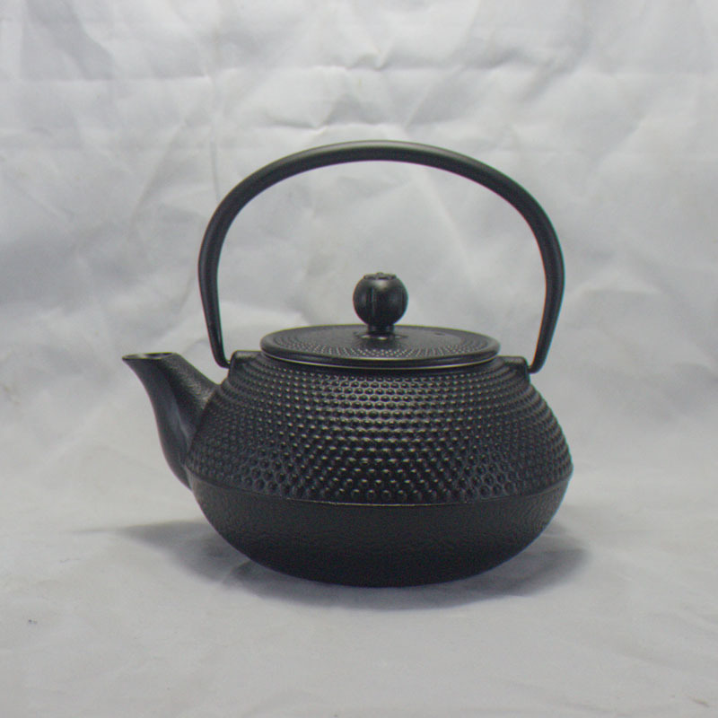 Simple Chinese Cast Iron antique Teapot Black