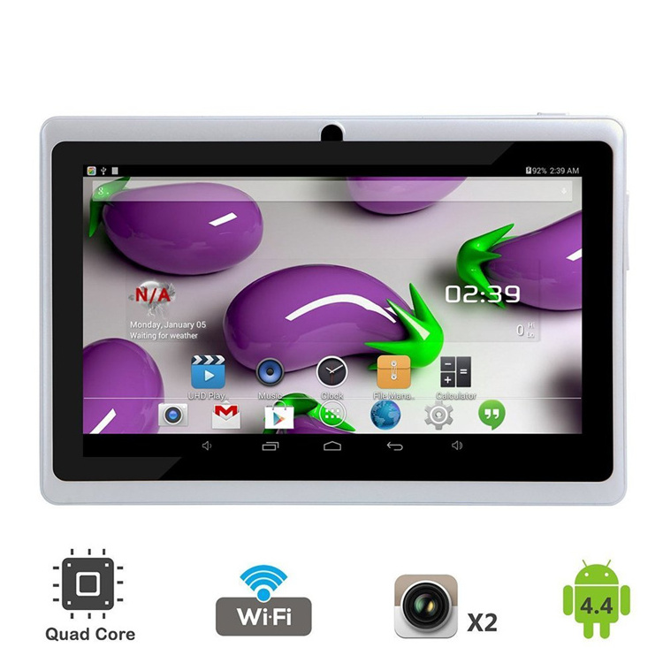 Cheap Children/ kids learning Tablet PC 7 inch 512MB 4GB Allwinner A33 Android 5.1 WIFI BT Q88 Q8 Tablet 7