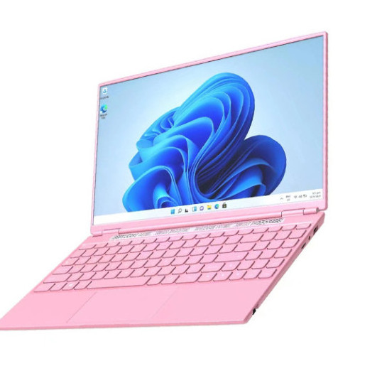 Super Slim Beautiful Pink Laptop For Girl Intel Celeron Portable Laptop Netbook