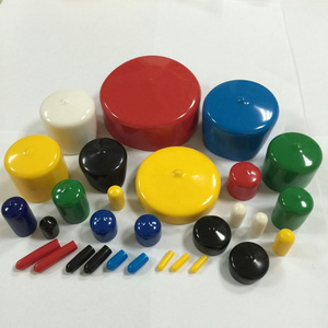 China Round Flexible Vinyl end caps with many sizes