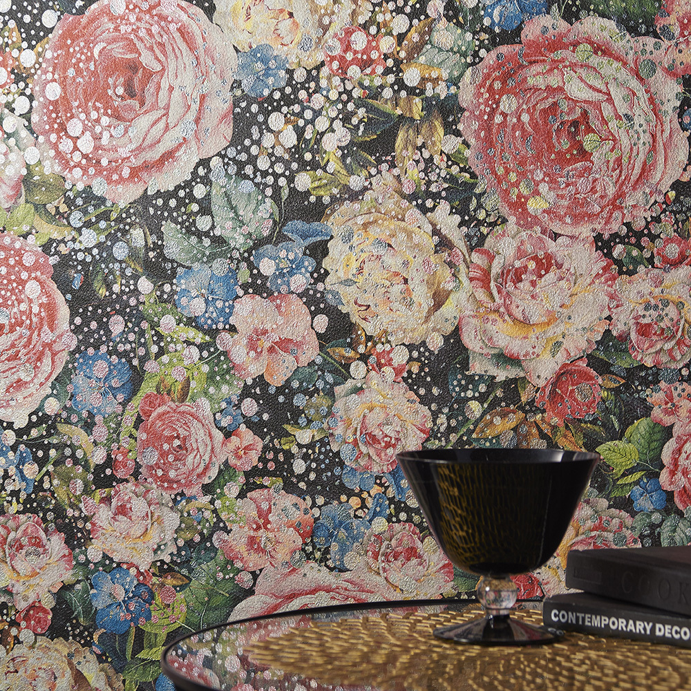 Wallpaper the dot sparkling in the Pearl is gorgeous roses were designed for shop, bar, and restaurant.