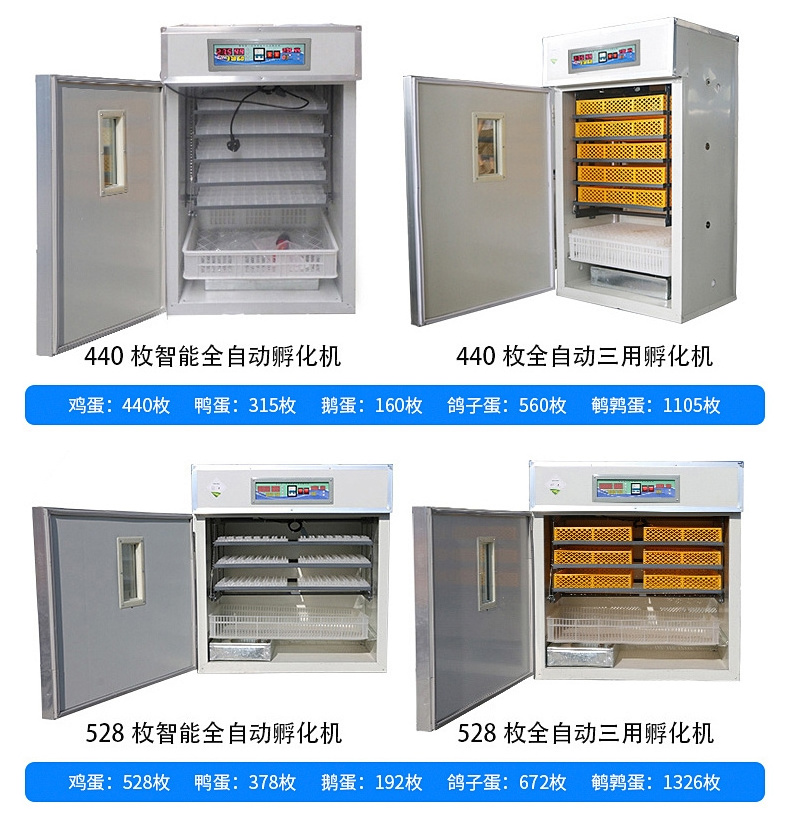 Egg incubator manufacturer sale fully automatic 100(128) chicken egg incubator hatching machine blue incubator