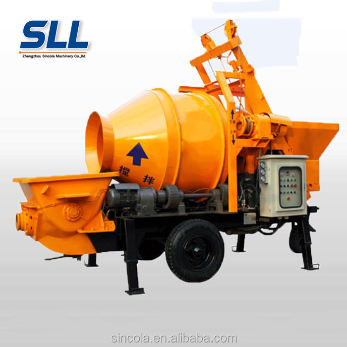 Mini concrete mixer pump , concrete pump with mixer