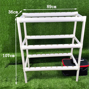 Home Garden Vertical Indoor Grow System Hydroponics DIY Aeroponic Tower With/Without LED light