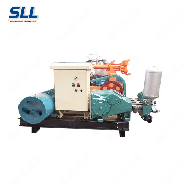 Hongrun Portable Horizontal double cylinder reciprocating double acting piston Mud Pump for Drilling Rig machine mud pump