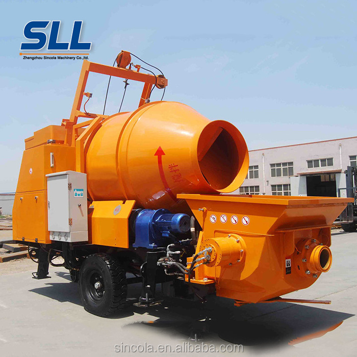 Mini concrete mixer pump , concrete pump with mixer