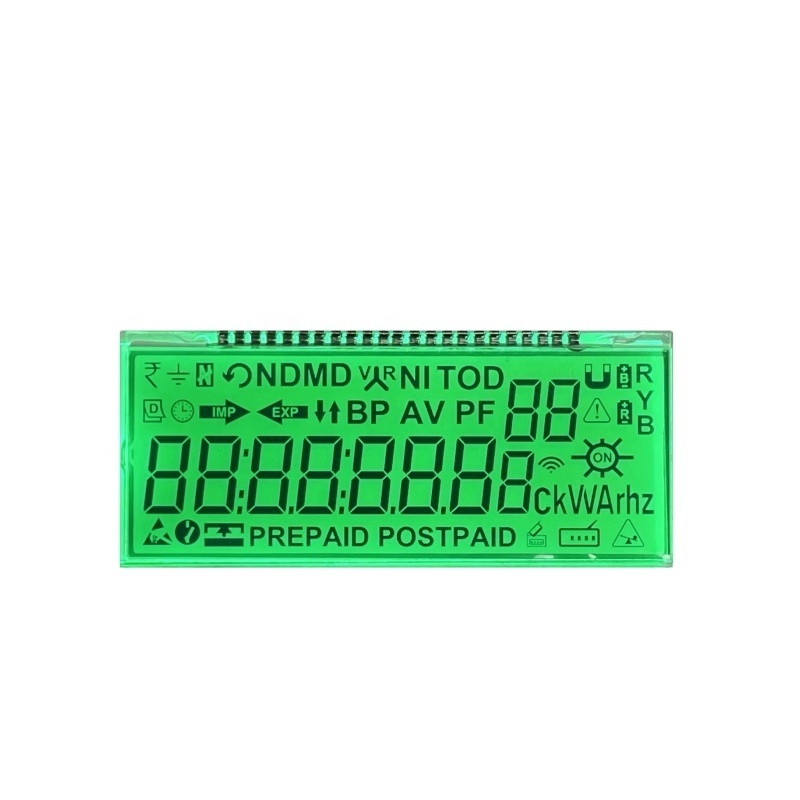 Factory customized size 7 segment monochrome touch lcd screen TN HTN STN FSTN lcd display for energy meter