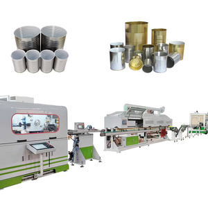 Full Automatic Metal Food Tin Can Production Line Tin Container Making Machine