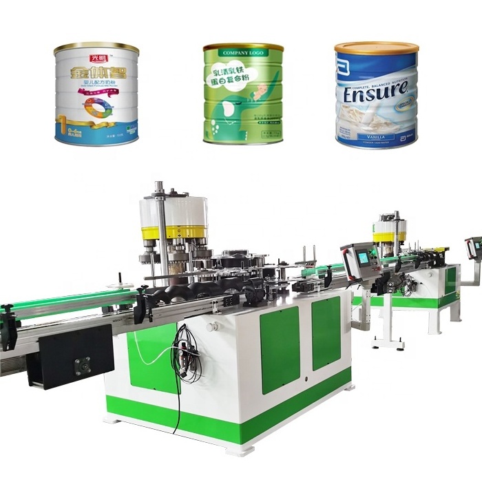 Full Automatic Metal Food Tin Can Production Line Tin Container Making Machine