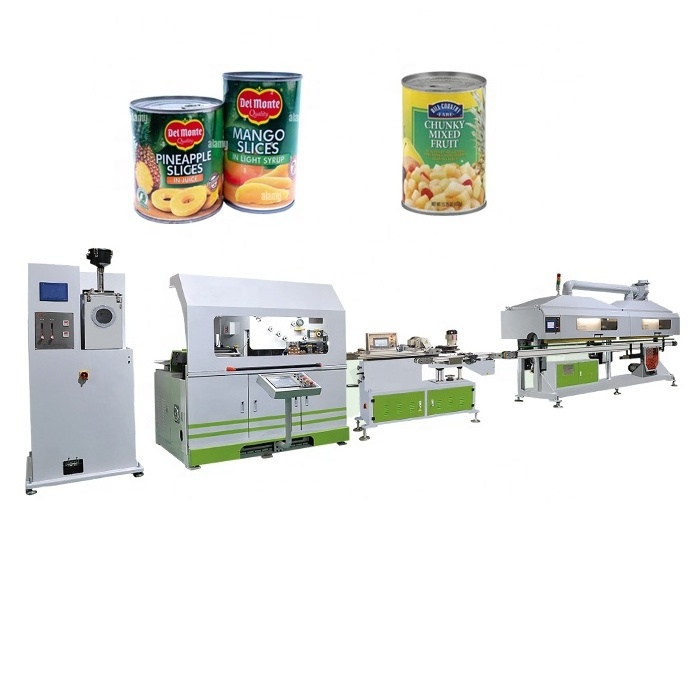 Full Automatic Metal Food Tin Can Production Line Tin Container Making Machine