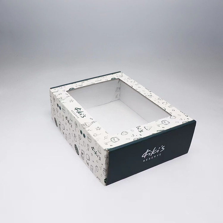 Luxury Cosmetic Packaging Shipping Box Hat Storage Collapsible Paper Gift Box High Quality Corrugated Box with PVC Window