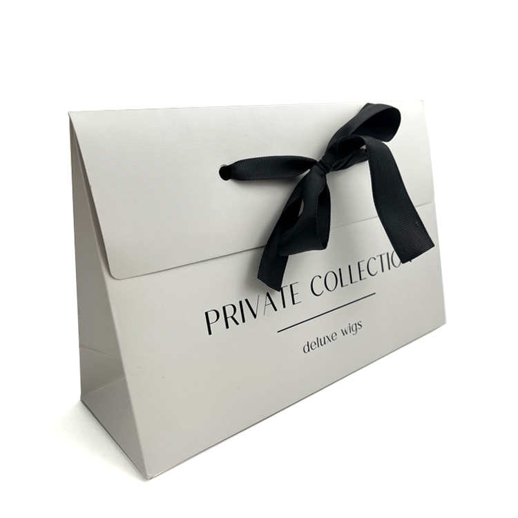 Custom Advertising Kraft White Black Door Gift Small Luxury Shopping Gift Paper Bag For Food