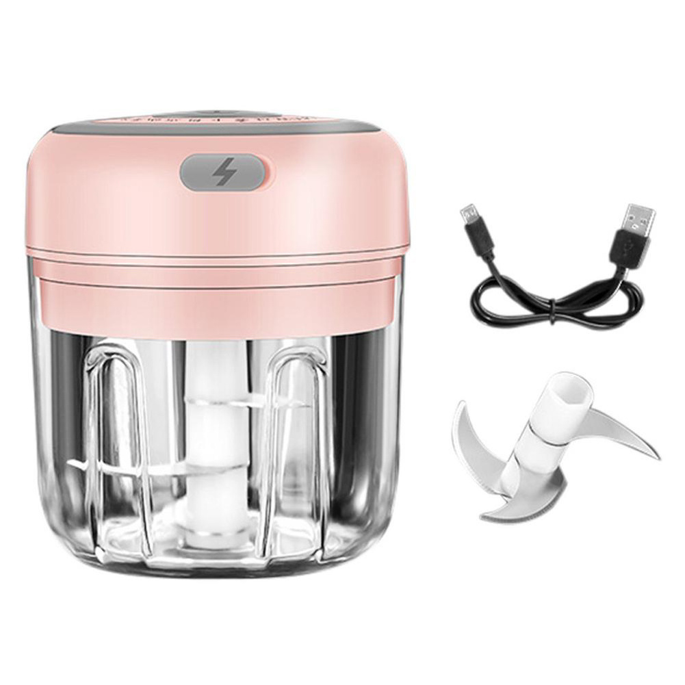 Electric Garlic Masher Durable Mini Crusher Chopper USB Charging Ginger Crusher Kitchen Tools