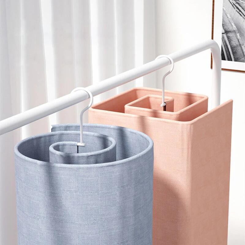 Save Storage Space Spiral Shaped Stainless Steel Rack Foldable Laundry Drying Rack For Drying Quilt